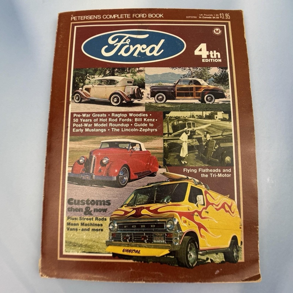 Peterson's Complete Ford Paperback Book 1976 4th Ed. VTG Hot Rod V-8 Vans